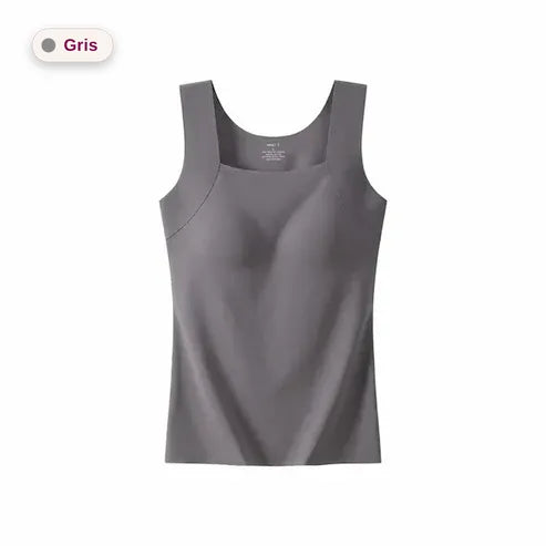 Débardeur avec soutien-gorge intégré — gris