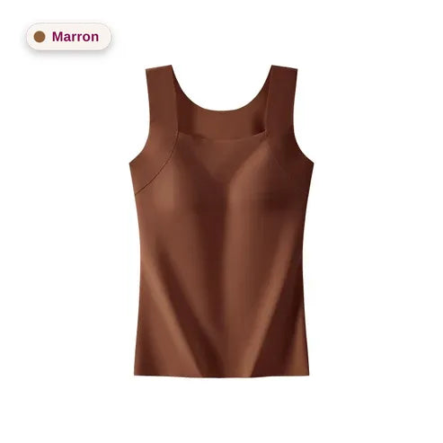 Débardeur avec soutien-gorge intégré — marron